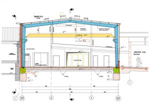 Feutron, Neubau Stahlhalle